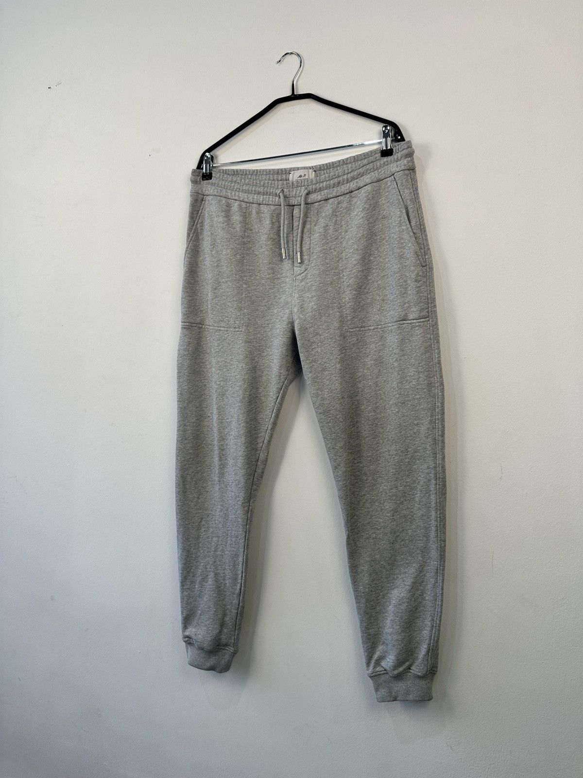 Mr P. Mr P. by Mr Porter Grey Loopback Cotton Joggers Sweatpants L Size US 34 / EU 50 - 3 Thumbnail