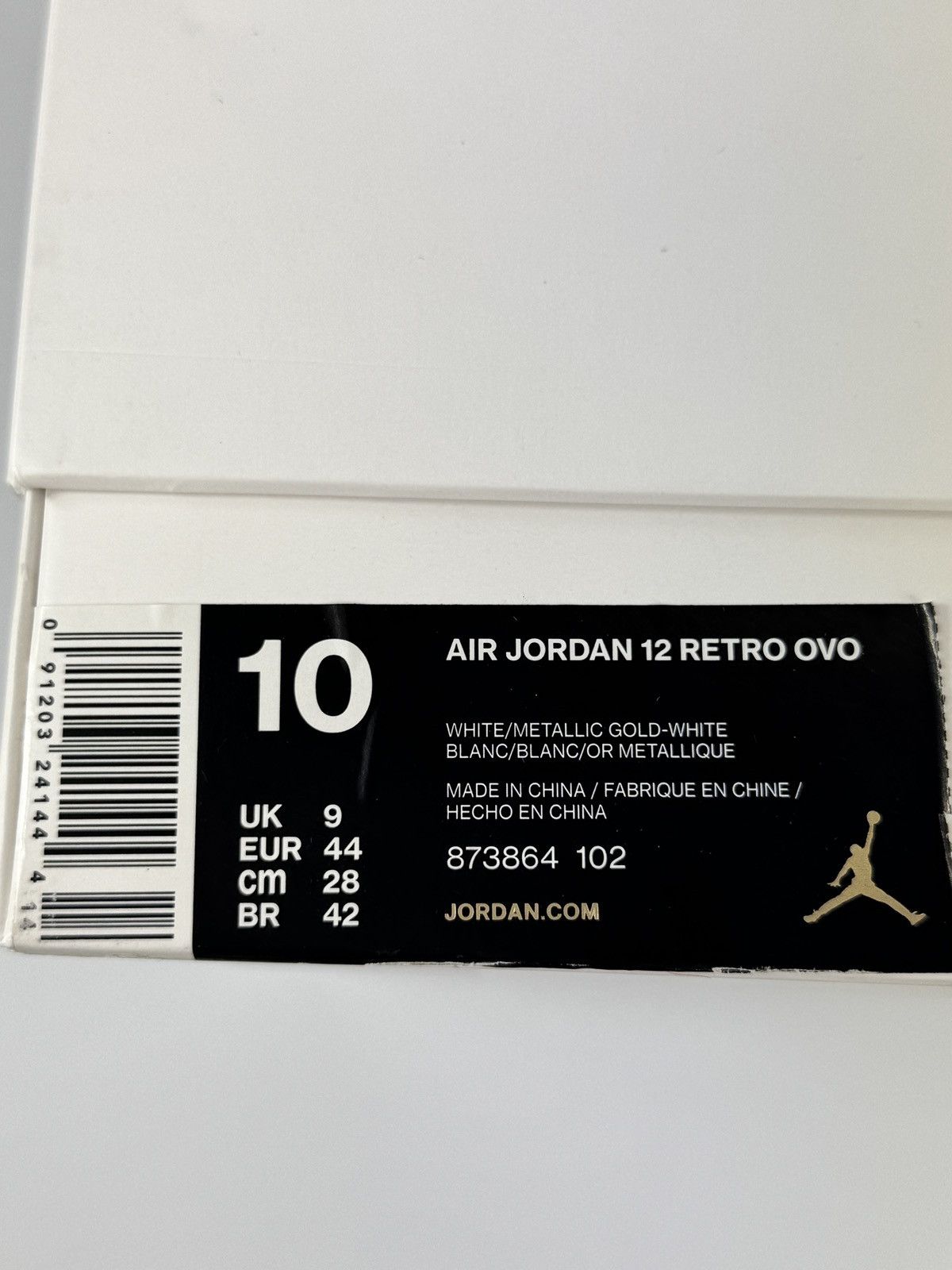 Drake AIR JORDAN 12 RETRO OVO SNEAKERS Size US 10 / EU 43 - 12 Thumbnail