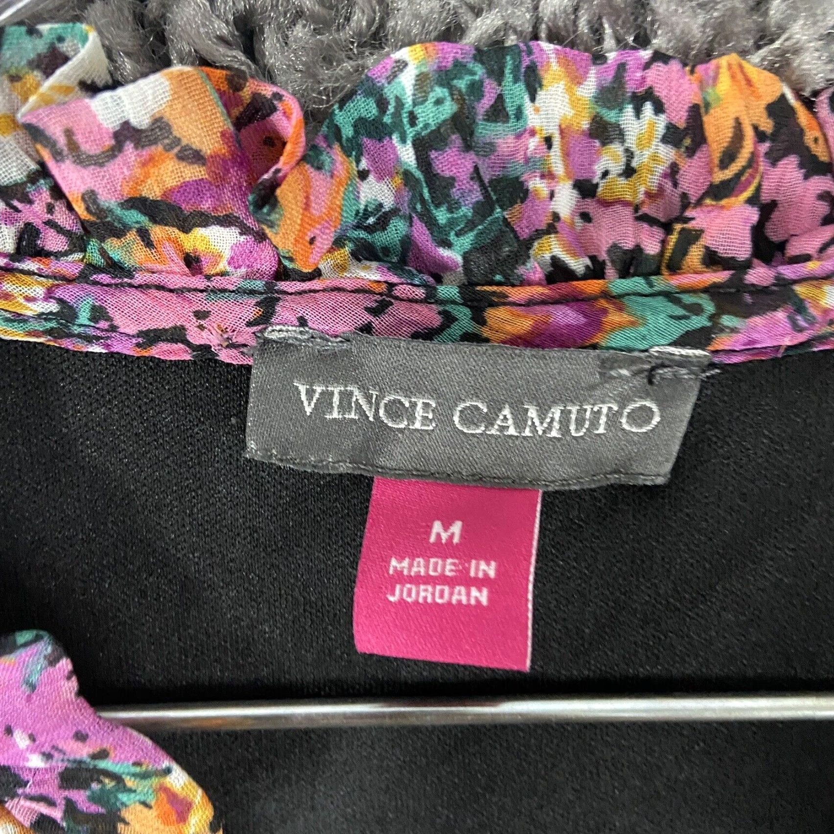 Vince Camuto Vince Camuto Dress Floral Women M Multicolor Knee Length Sheer Long Sleeve A-Line Ladies Mage/S Vibes Womens Size M / US 6-8 / IT 42-44 - 6 Thumbnail