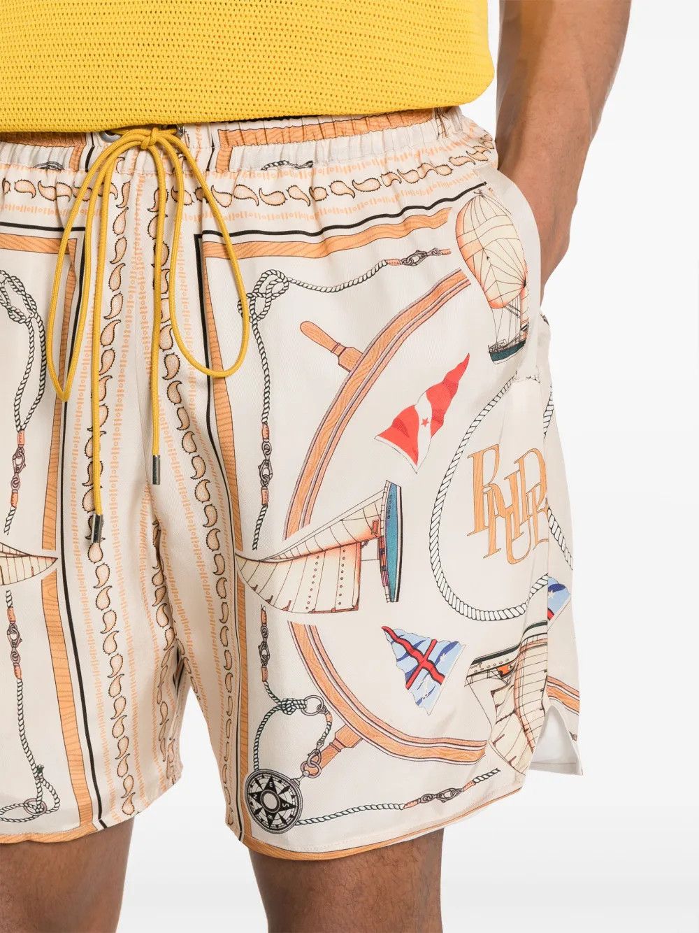 Rhude o1mle1025 Silk Short in Multicolor Size US 30 / EU 46 - 5 Thumbnail