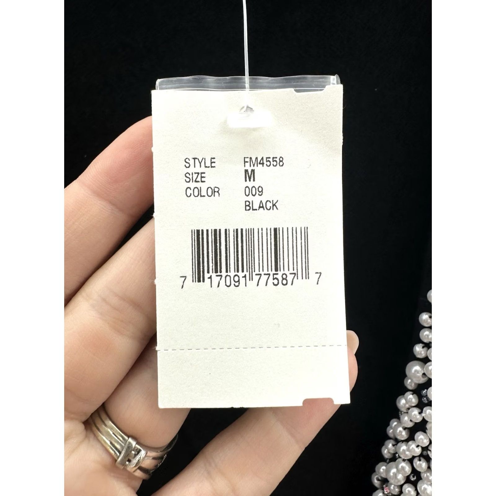 Bloomingdale's Bloomingdale's Womens Cardigan Size Medium Black Cashmere Embellished NWT Size M / US 6-8 / IT 42-44 - 7 Thumbnail