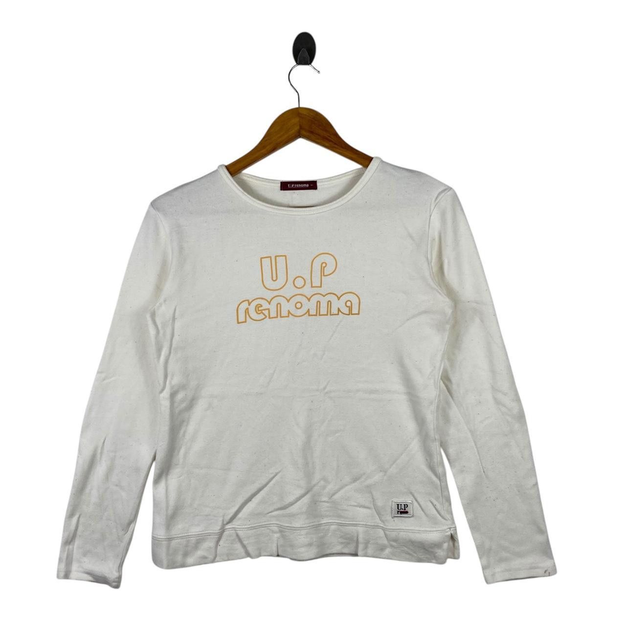 Renoma UP RENOMA PARIS Embossed Logo Tee Shirt Top Long Sleeve Size M / US 6-8 / IT 42-44 - 1 Thumbnail