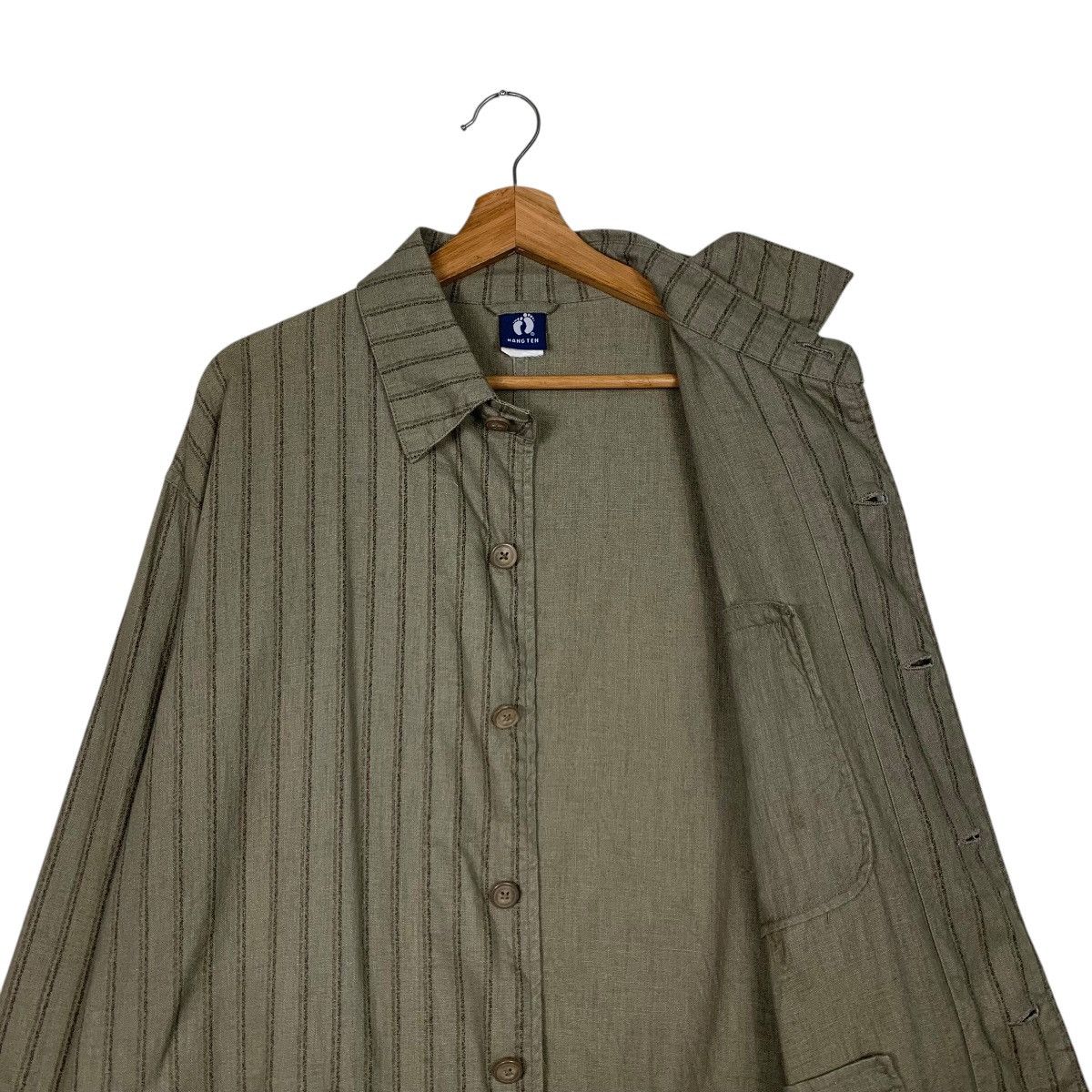 Hang Ten 90’s HANGTEN Striped Collared Button Casual Jacket #2150-C95 Size US L / EU 52-54 / 3 - 10 Thumbnail