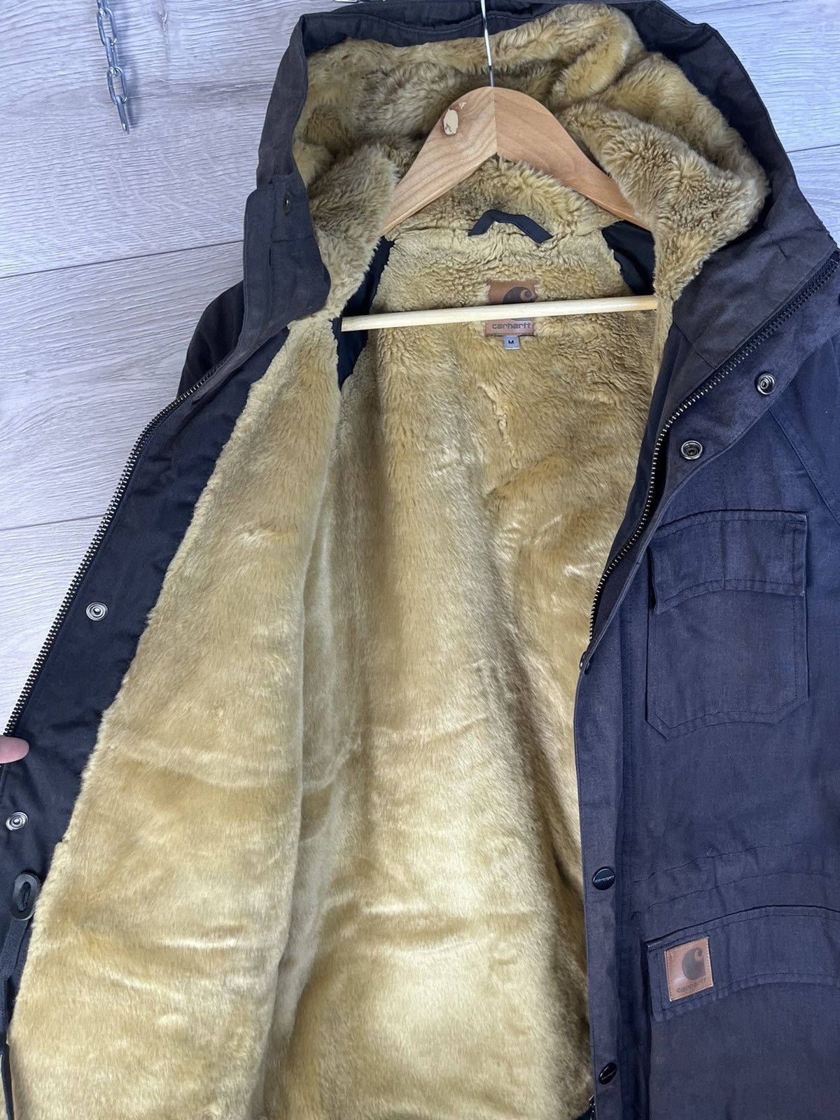 Carhartt Men’s parks Carhartt Mentley Jacket size M Y2K casual USA Size US M / EU 48-50 / 2 - 7 Thumbnail