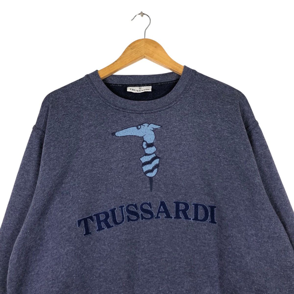 Designer × Trussardi × Vintage Vintage Trussardi Sweatshirt 90s Collection Designer Medium Size US M / EU 48-50 / 2 - 2 Thumbnail