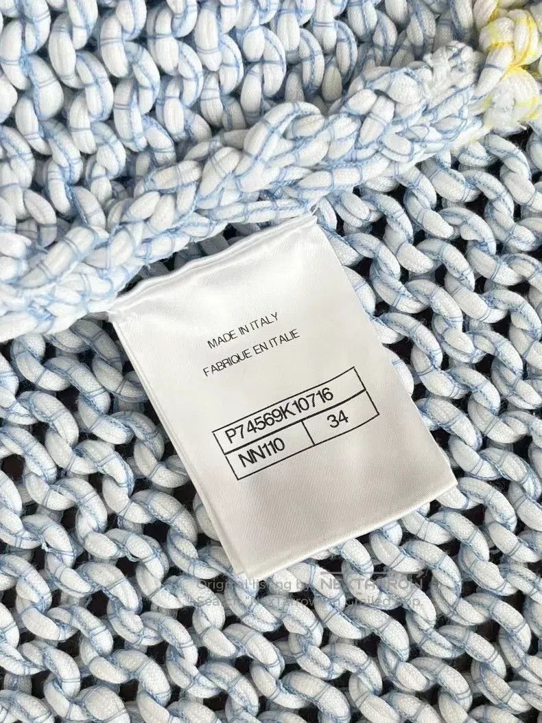 Chanel Chanel Knitted ice cream-coloured short coat Size XXS / US 00 / IT 34 - 3 Thumbnail