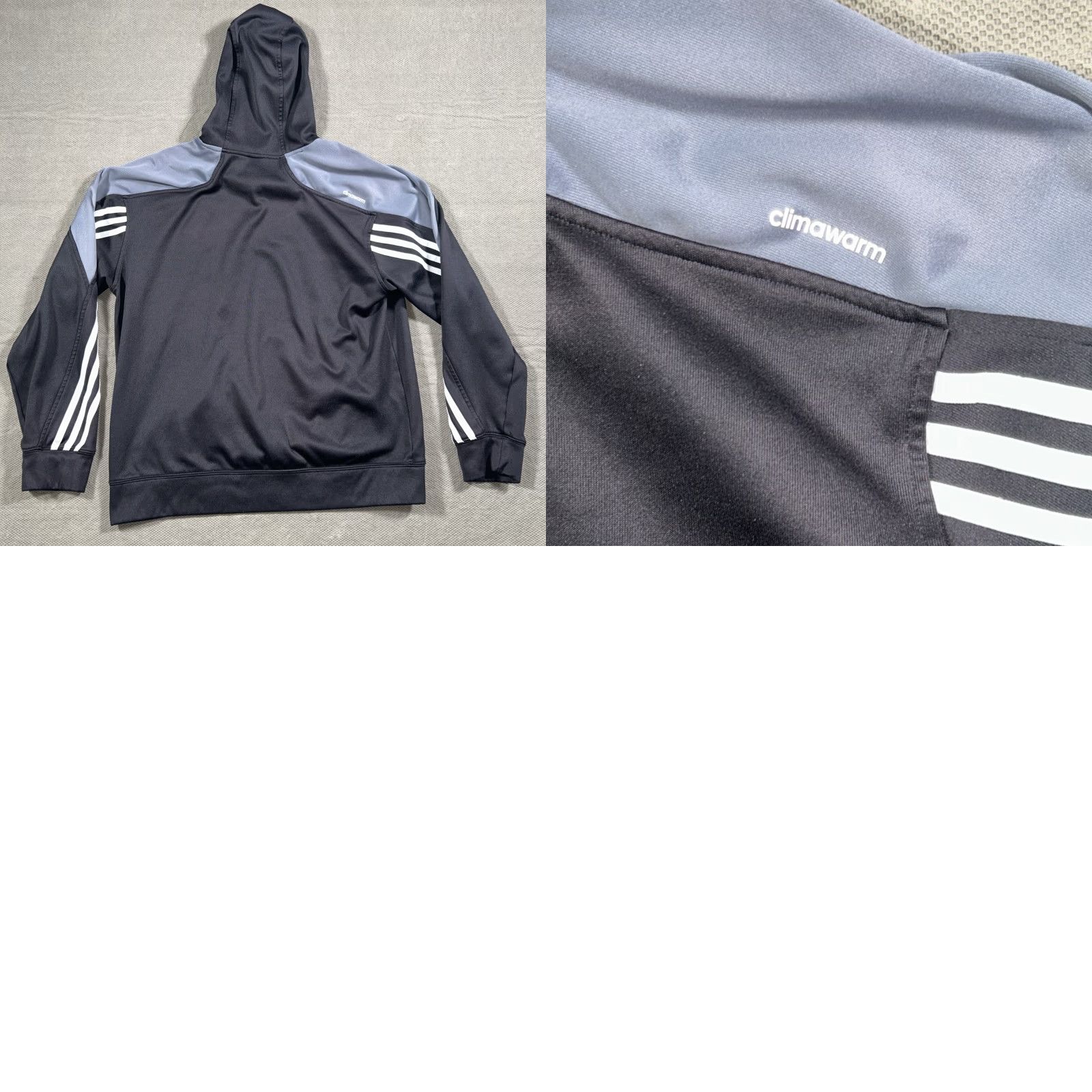 Adidas Adidas Basketball Climawarm Hoodie Mens M Black Pockets Logo Pullover Sweatshirt Shirt Size US M / EU 48-50 / 2 - 9 Thumbnail
