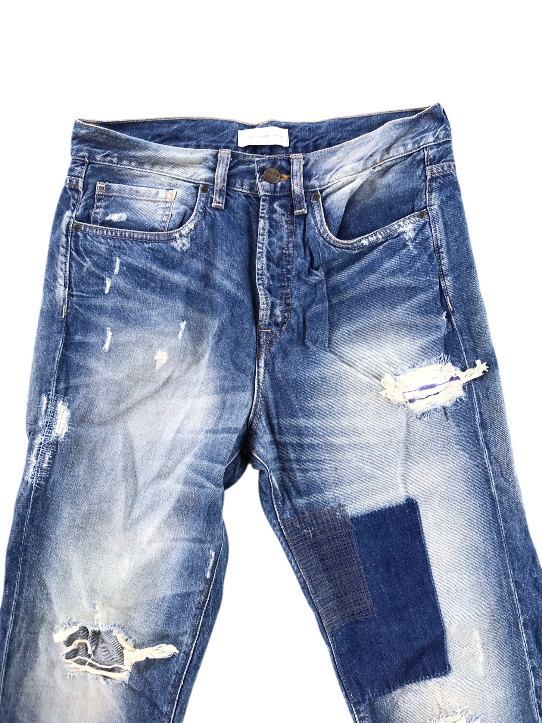 Tornado Mart Patchwork ZMDC Distressed denim-Size 32-if six was Nine Size US 32 / EU 48 - 5 Thumbnail
