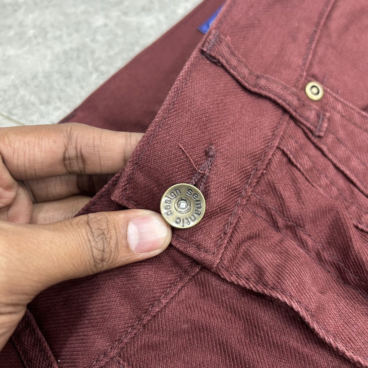 semanticdesign Vintage 90s Semanticdesign Flared Burgundy Pants Size US 34 / EU 50 - 6 Thumbnail