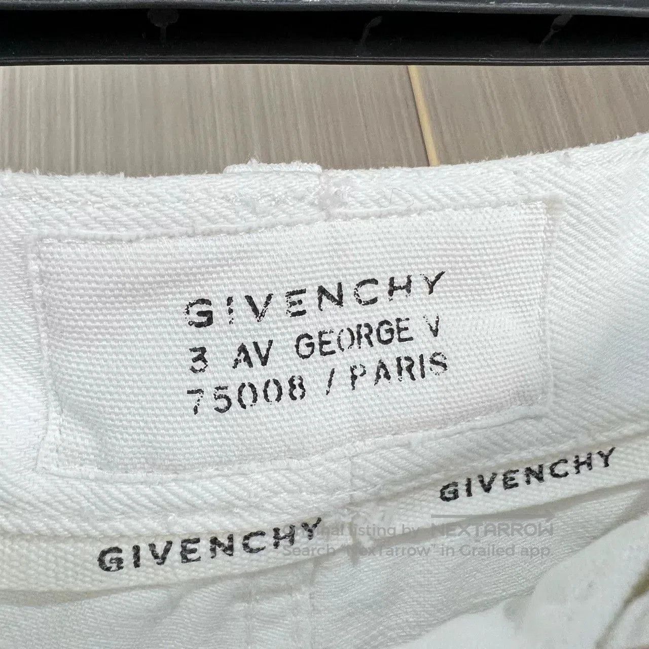 Givenchy Givenchy White Distressed Denim Trousers. Size 37" - 6 Thumbnail
