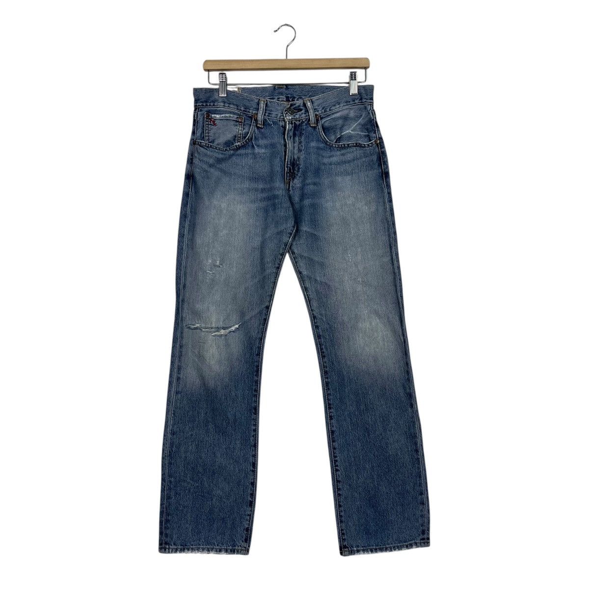 Polo Ralph Lauren Vintage Polo Ralph Lauren Distressed Denim Jeans Size 31" - 1 Thumbnail