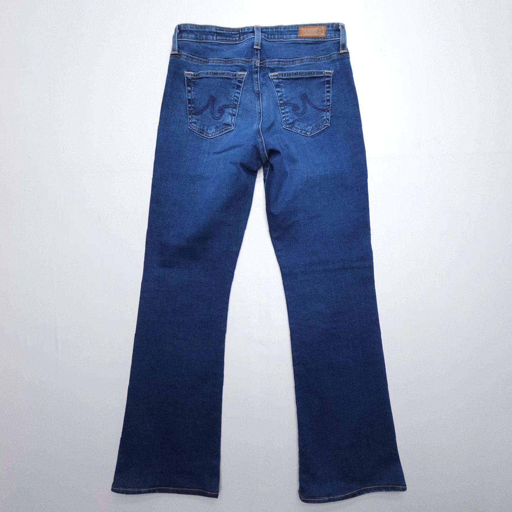 Denime AG Adriano Goldschmied Jeans Bootcut 28 Dark Blue Denim Women Regular Size 28 Low Rise 5-Pocket USA Bagged? Size 28" / US 6 / IT 42 - 2 Thumbnail