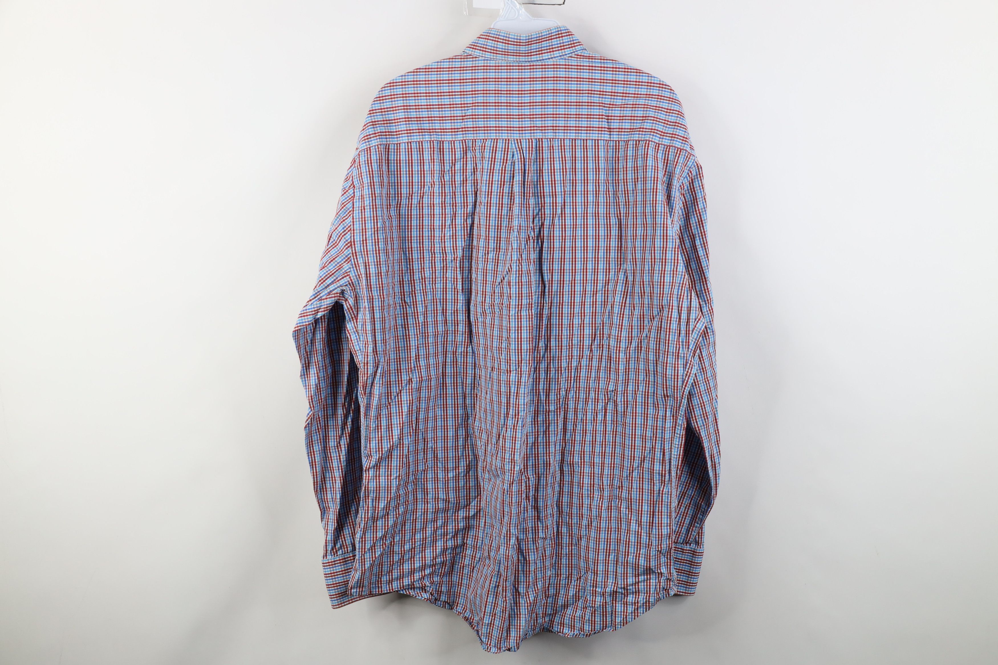 Peter Millar Peter Millar Collared Button Down Shirt Plaid Cotton Size US L / EU 52-54 / 3 - 10 Thumbnail