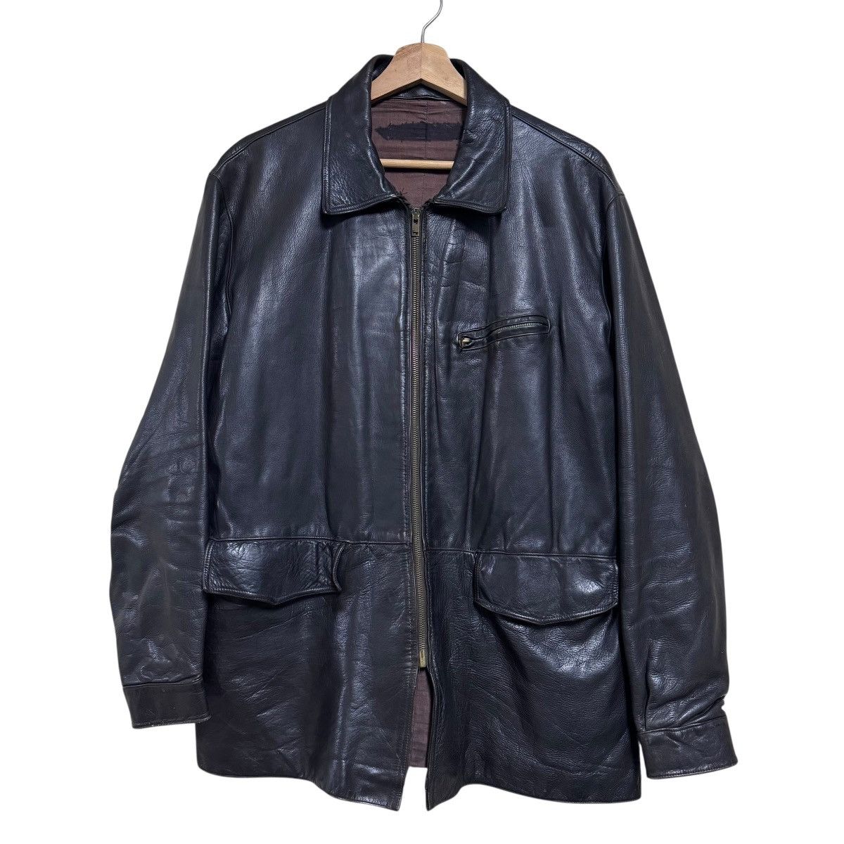 ジャケット・アウター 1990s OLD GAP ZIP UP LEATHER JACKET Gap × Vintage 1990s vintage gap leather zip up jacket | Grailed