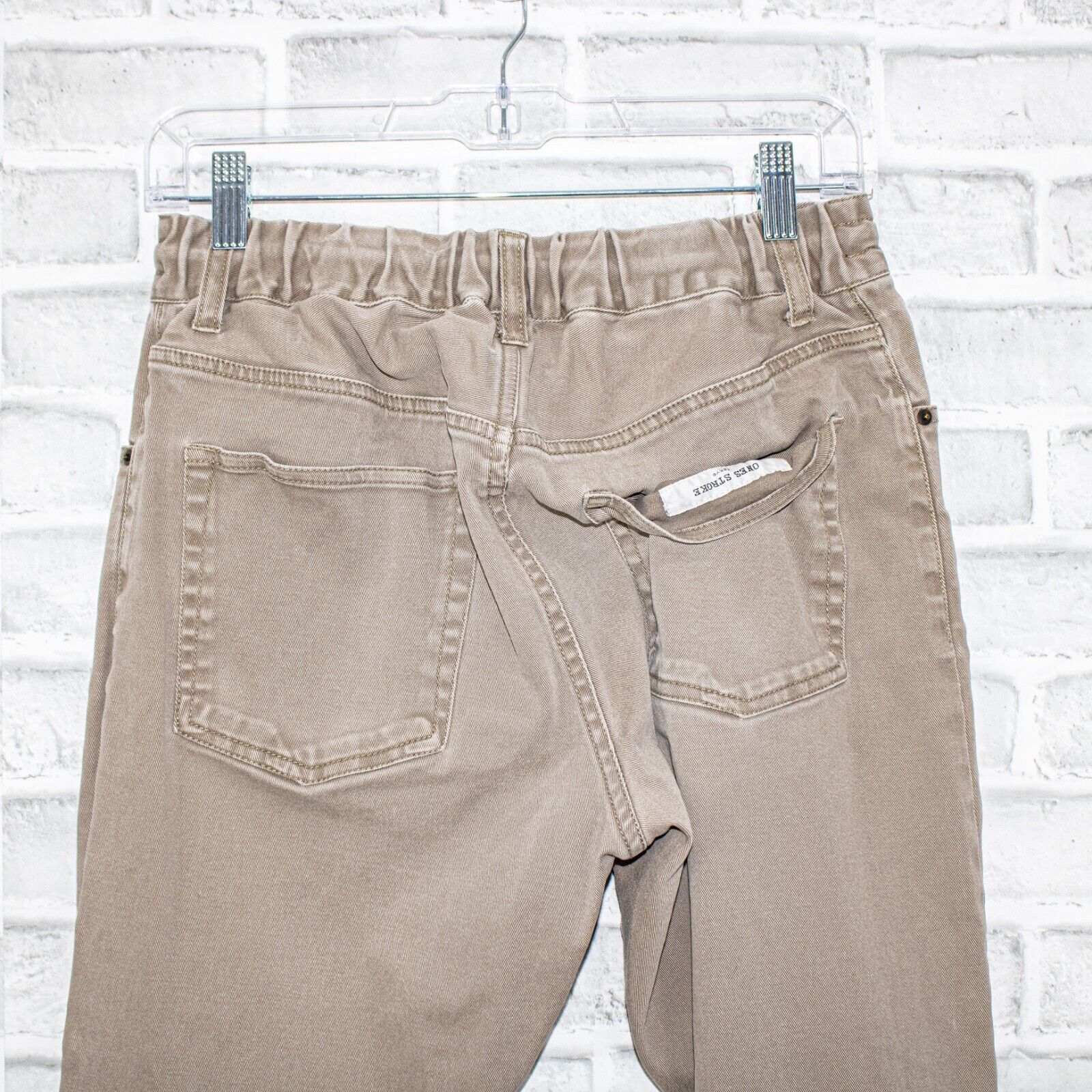 ONES STROKE ONES STROKE Tokyo Jogger Pants Khaki Drawstring ankle zip Size US 29 - 11 Thumbnail