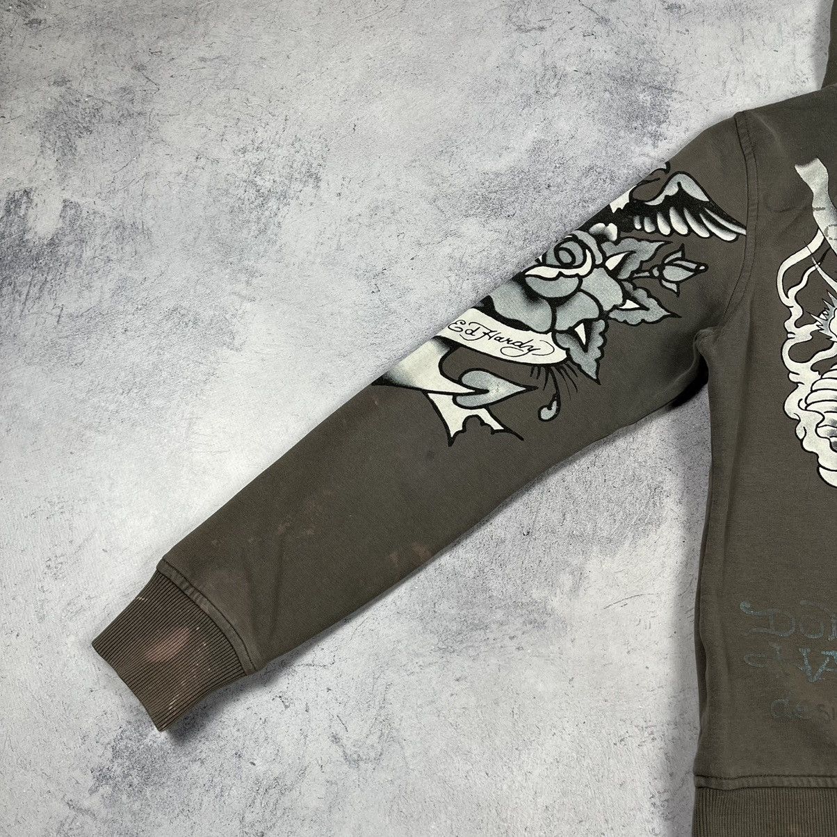 Ed Hardy Vintage Ed Hardy y2k dragon tattoo hoodie 90’s Size S / US 4 / IT 40 - 6 Thumbnail