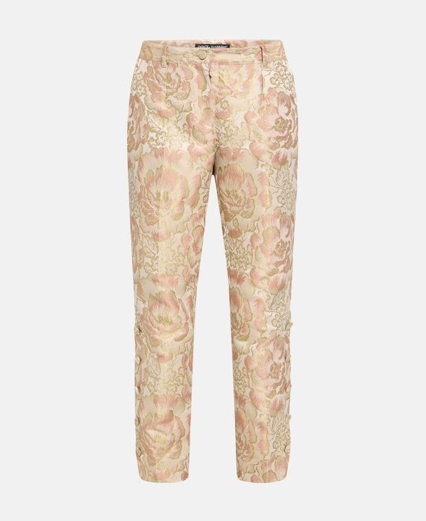 Dolce & Gabbana Silk-blend trousers Size 24" / US 00 / IT 34 - 1 Thumbnail