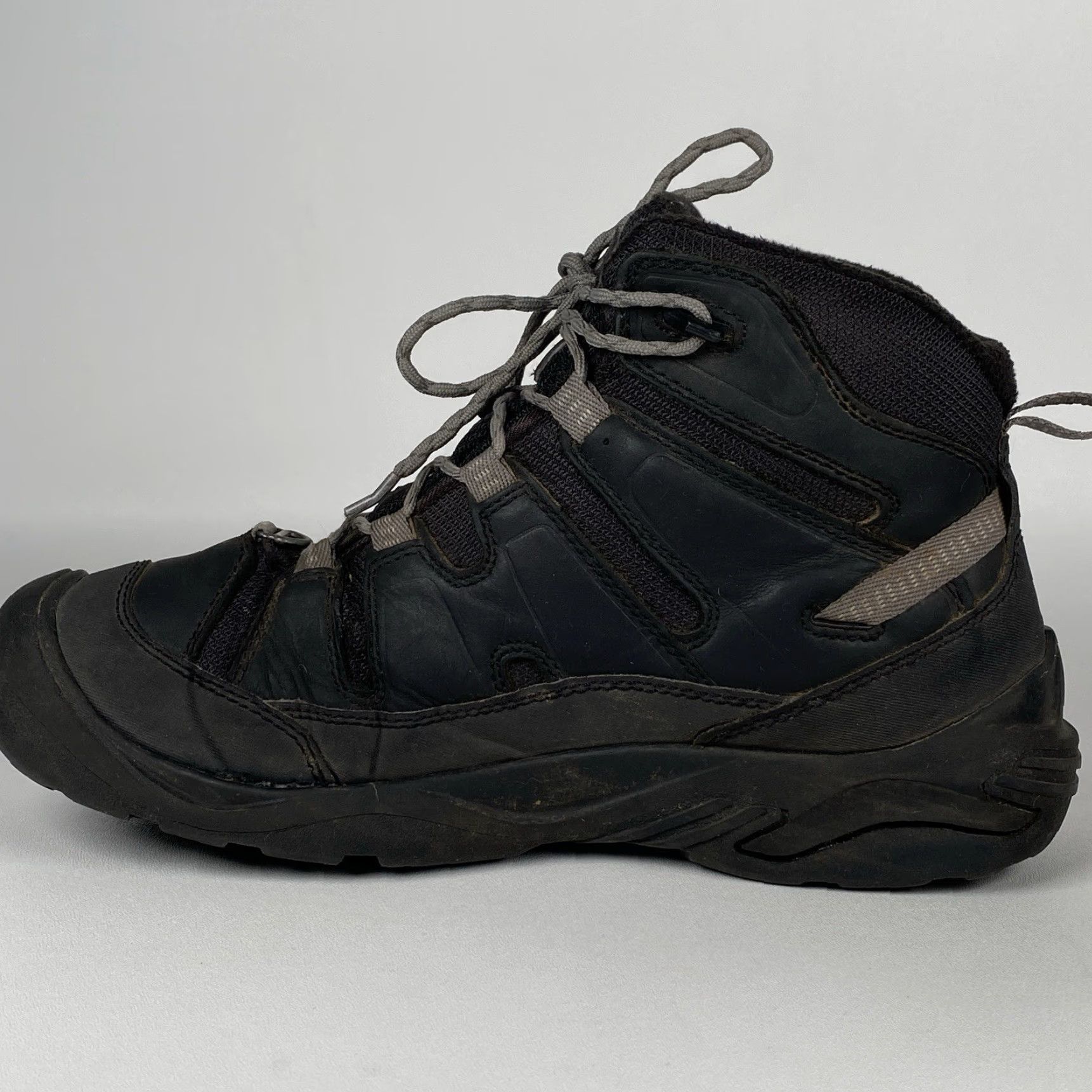 KEEN Keen Men's Circadia Mid Polar Black/Steel Grey Waterproof Winter Boots 1026762 Size US 10 / EU 43 - 4 Thumbnail