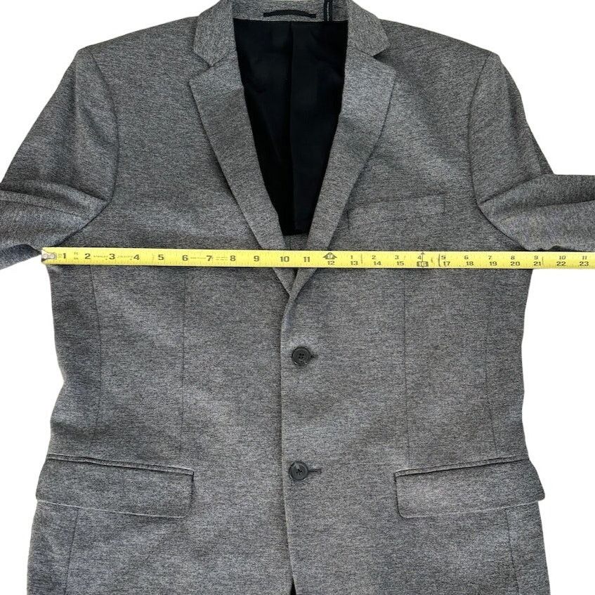 Theory Theory Mens Rodolf Heathered Gray Two Button Blazer Jacket Size 42R - 5 Thumbnail