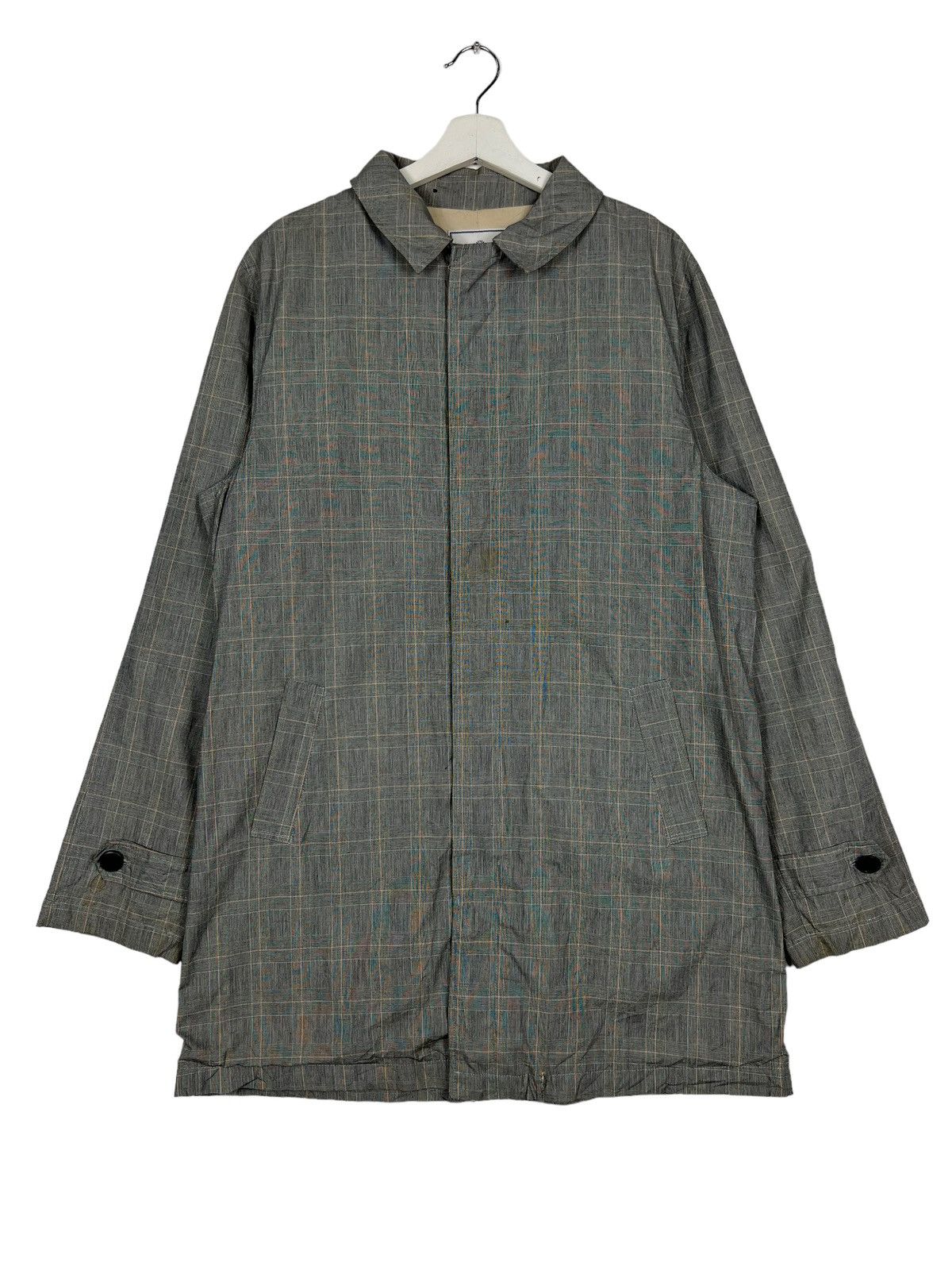 Baracuta 🔥 BARACUTA BLUE LINE CHECKER TRENCH COAT Size US M / EU 48-50 / 2 - 2 Thumbnail