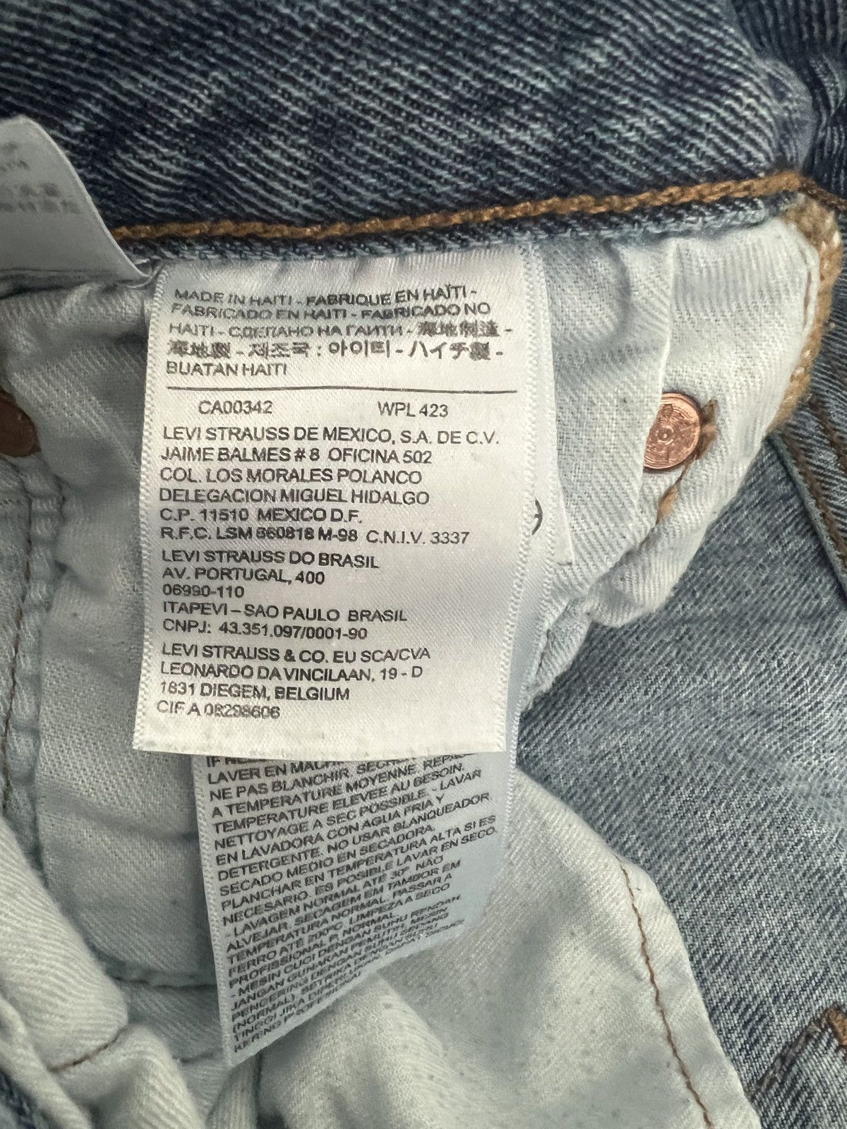 Levi's Levi’s Repaired 501 W32 L29 Size US 32 / EU 48 - 5 Thumbnail