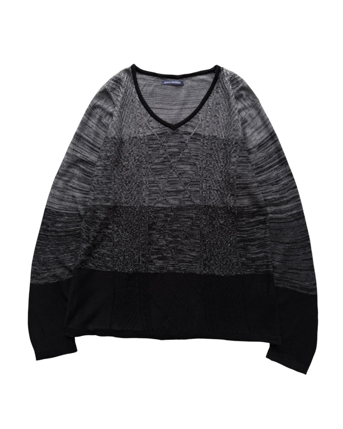 semanticdesign SEMANTICDESIGN GRUNGE ROCK KNIT SWEAT SHIRT Size US L / EU 52-54 / 3 - 8 Thumbnail