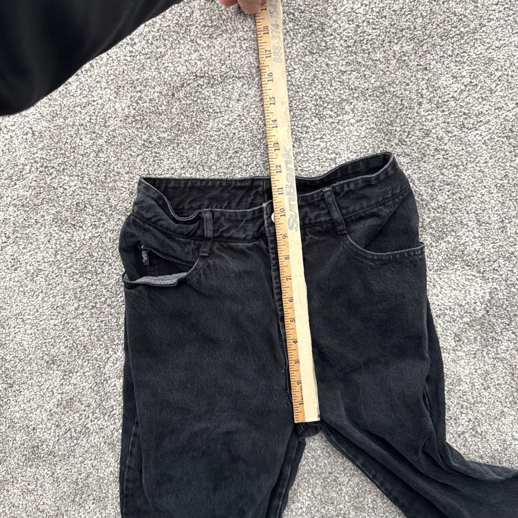 Vintage VINTAGE Bongo Jeans 7 Gene Montesano 90s Grunge Streetwear Tapered Denim Women Jeans Black 28in Inseam High Rise 25in Waist Regular 90s Theme Size 28" / US 6 / IT 42 - 4 Thumbnail