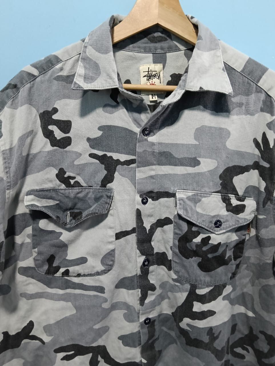 Stussy Vintage 90’s Stussy Camo Shirt Size US L / EU 52-54 / 3 - 2 Thumbnail