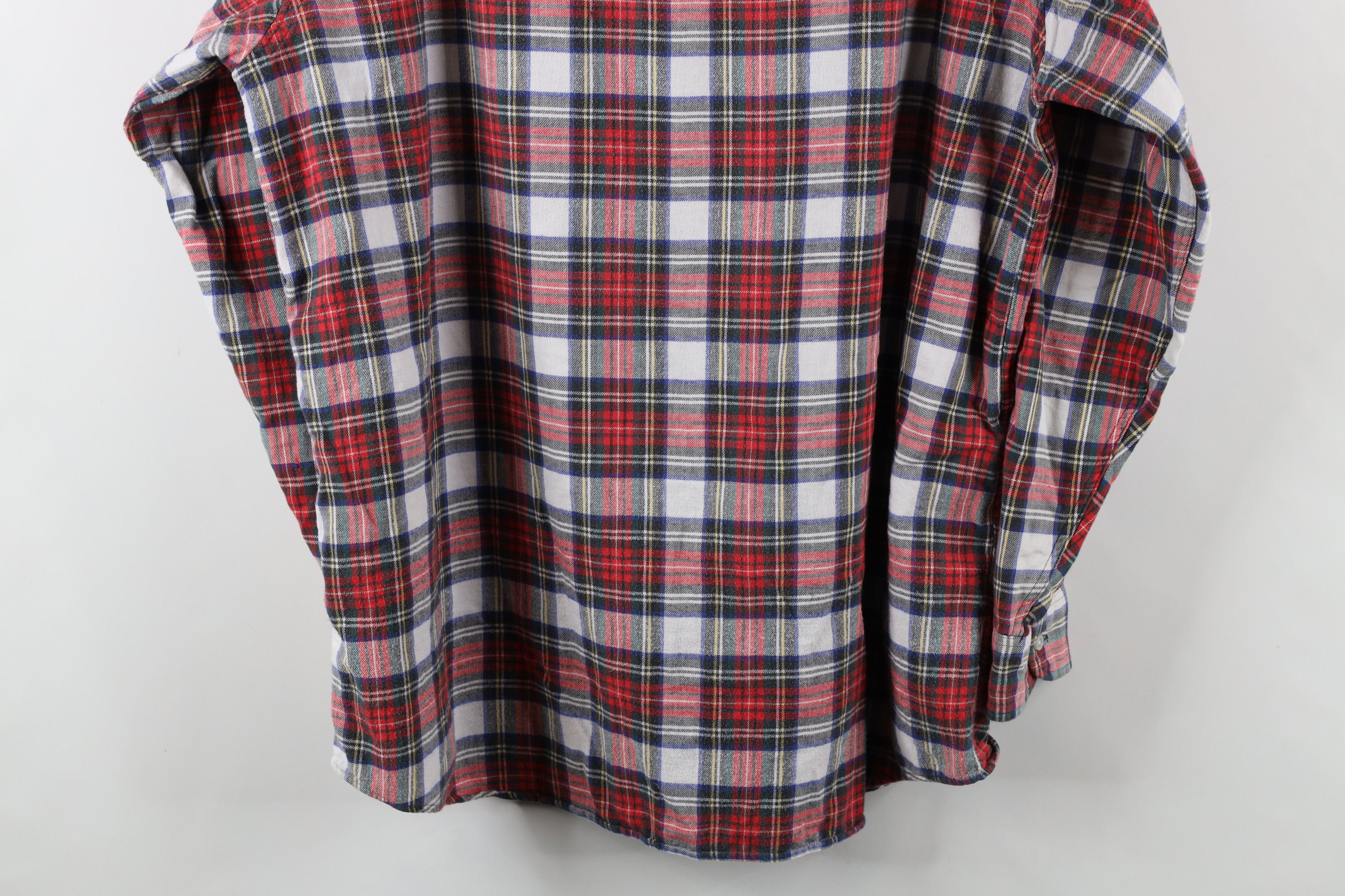 L.L. Bean × Vintage Vintage 90s LL Bean Flannel Collared Button Down Shirt Plaid Size US XL / EU 56 / 4 - 9 Thumbnail