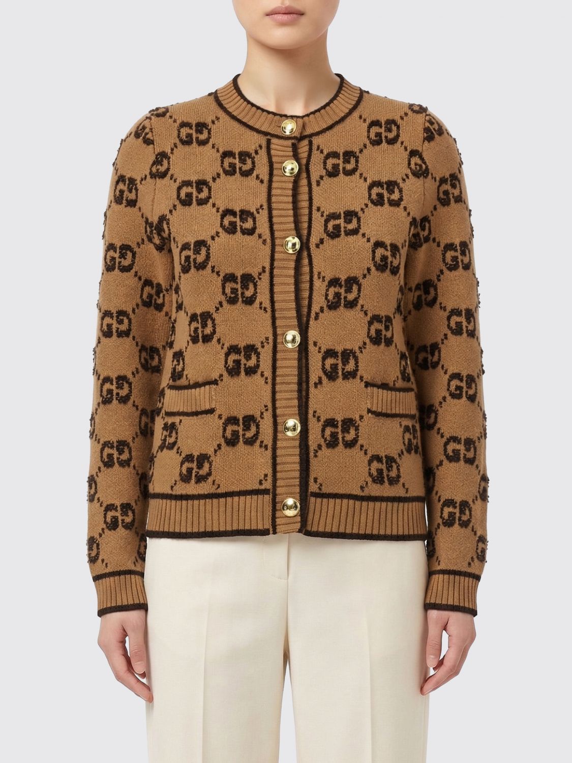Gucci Gucci Sweater Woman Beige Size XS / US 0-2 / IT 36-38 - 1 Thumbnail