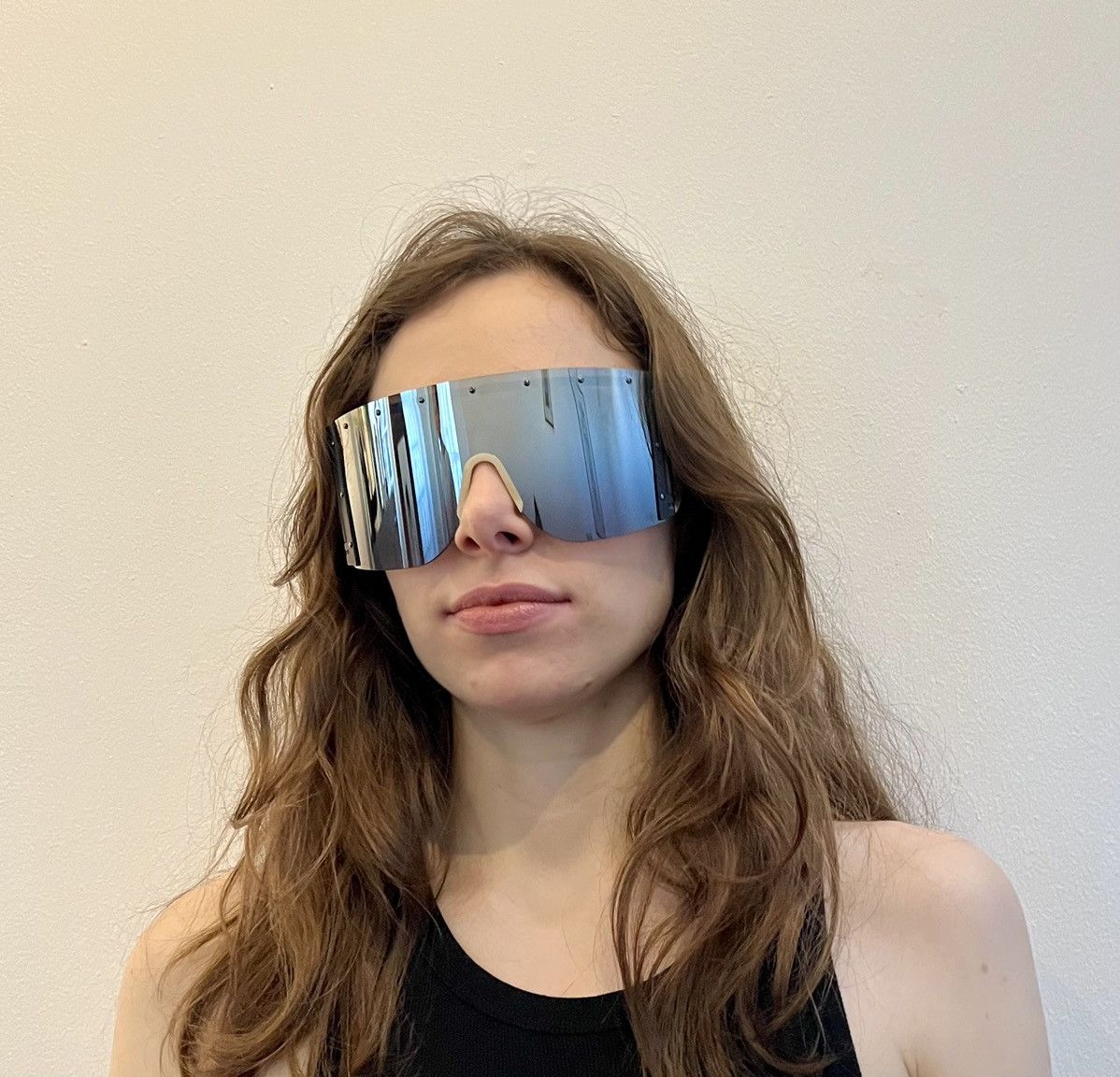 Rick Owens RICK OWENS FW13 PLINTH RAW HORN 80 VISOR MIRROR