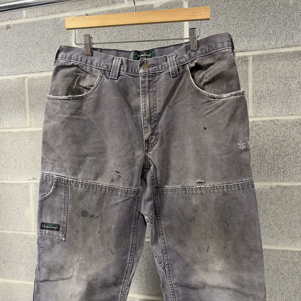 Vintage Thrashed Faded Distressed Arborwear Work Pants ERD Grunge Size US 34 / EU 50 - 4 Thumbnail