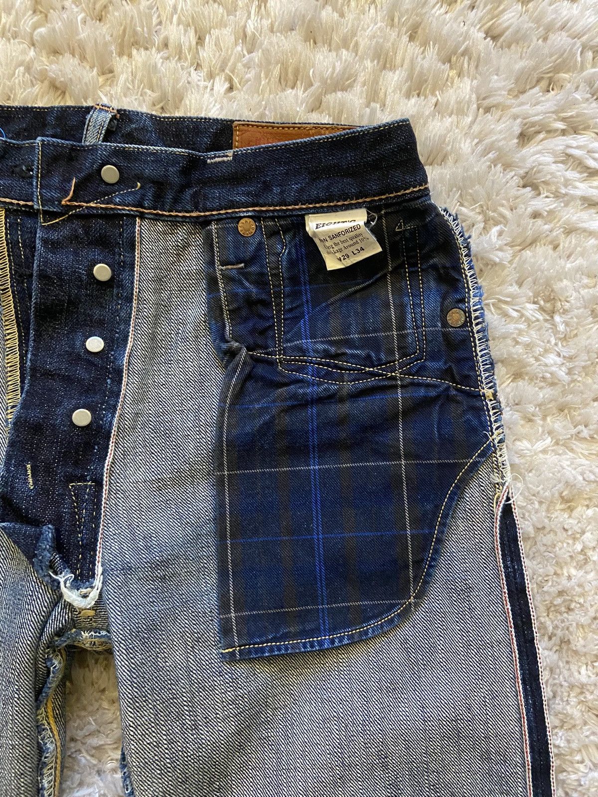 EIGHT-G Jean Eight-G Lot 402 WW2 1944 Selvedge 17oz Made in Japan Size US 29 - 11 Thumbnail