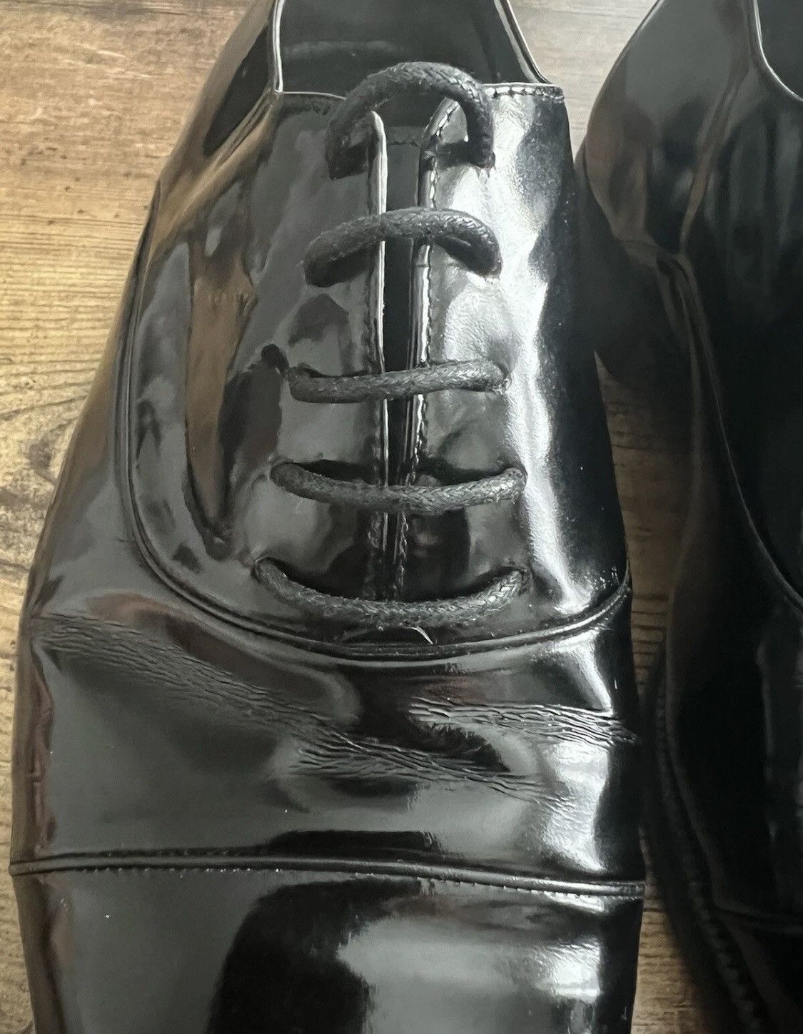 Bally Bally Black Cap Toe Oxford Leather Shoes Made in Italy Size US 6.5 / EU 39-40 - 3 Thumbnail