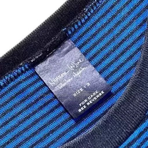Takahiromiyashita The Soloist. Number (N)ine 2003AW Striped Tee. Size US L / EU 52-54 / 3 - 2 Thumbnail