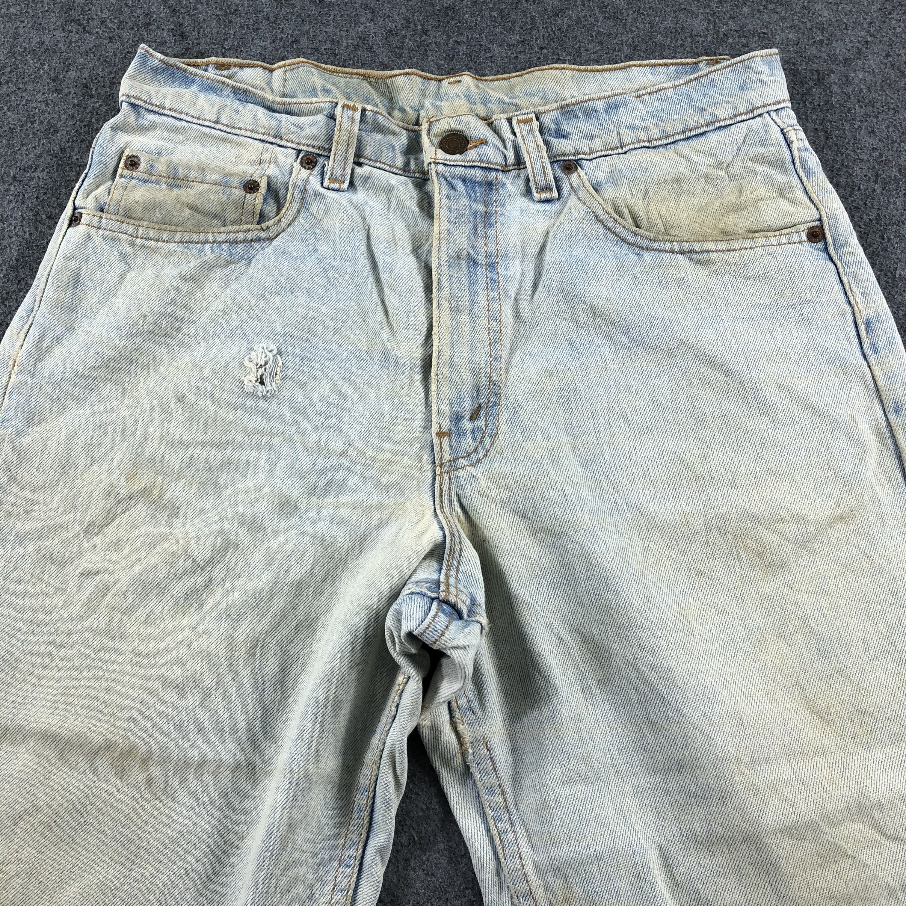 Levi's 90s Vintage Light Wash Levis 555 Jeans-J2375 Size US 32 / EU 48 - 3 Thumbnail