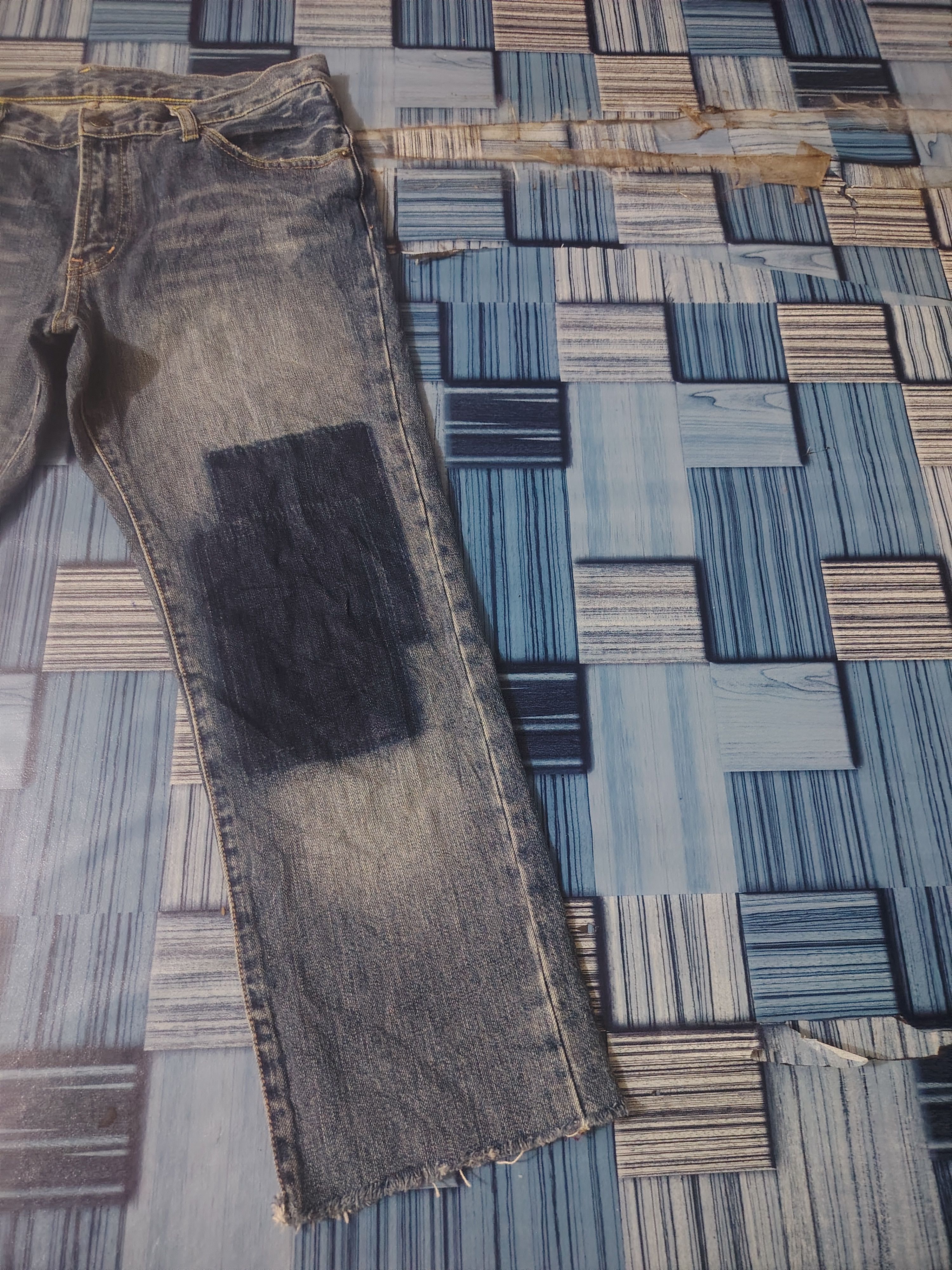 PPFM Japanese PPFM Distressed Jeans Size US 31 - 4 Thumbnail