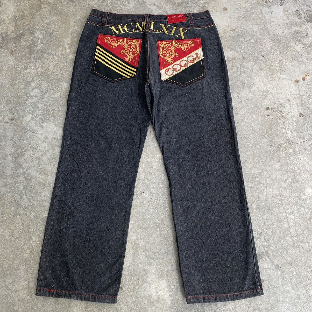 Coogi Crazy Y2K! Vintage Coogi Embroidered Baggy Jeans Size US 42 / EU 58 - 3 Thumbnail
