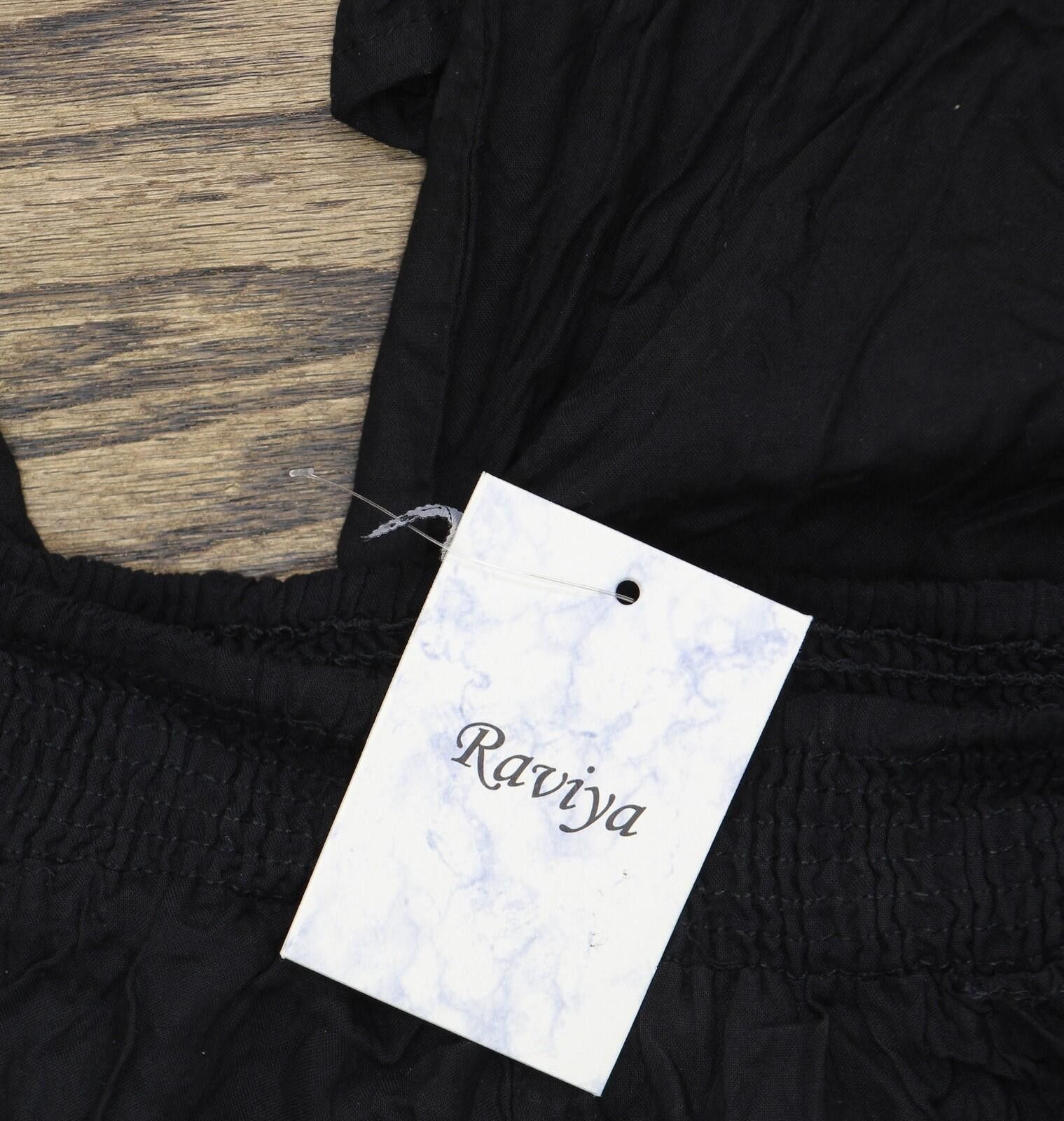 Other Raviya Womens Front-slit Pants Black L Size 36" / US 14 / IT 50 - 3 Thumbnail