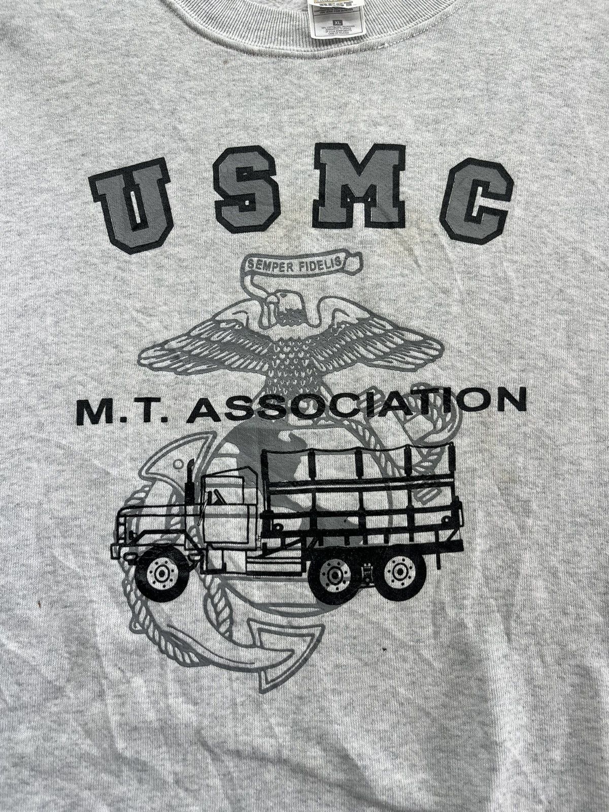Vintage Vintage USMC Semper Fidelis M.T. association Sweater Shirt Size US XL / EU 56 / 4 - 5 Thumbnail