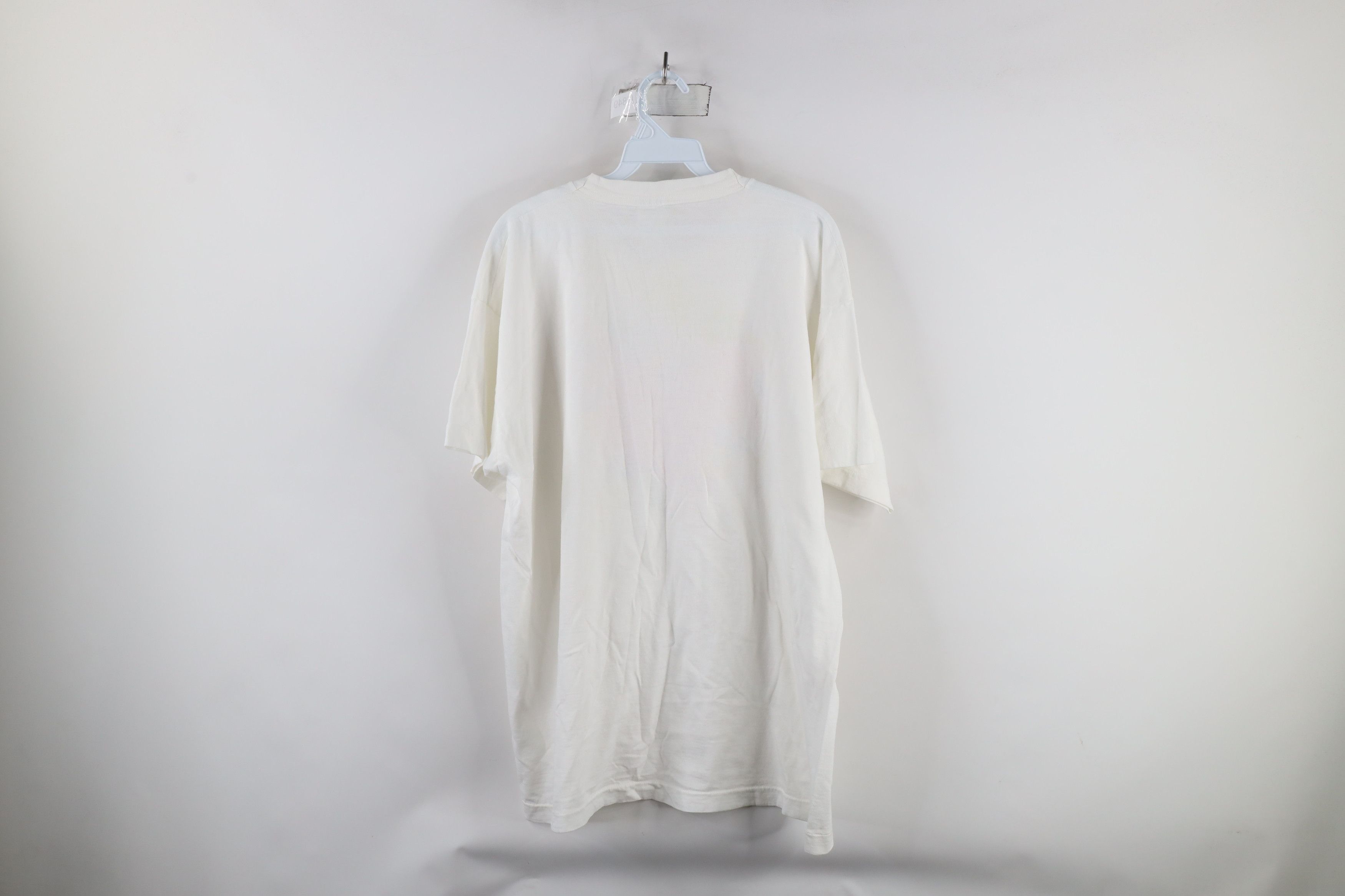 Vintage Vintage 90s Streetwear Heart Flower T-Shirt White USA Size XL / US 12-14 / IT 48-50 - 8 Thumbnail