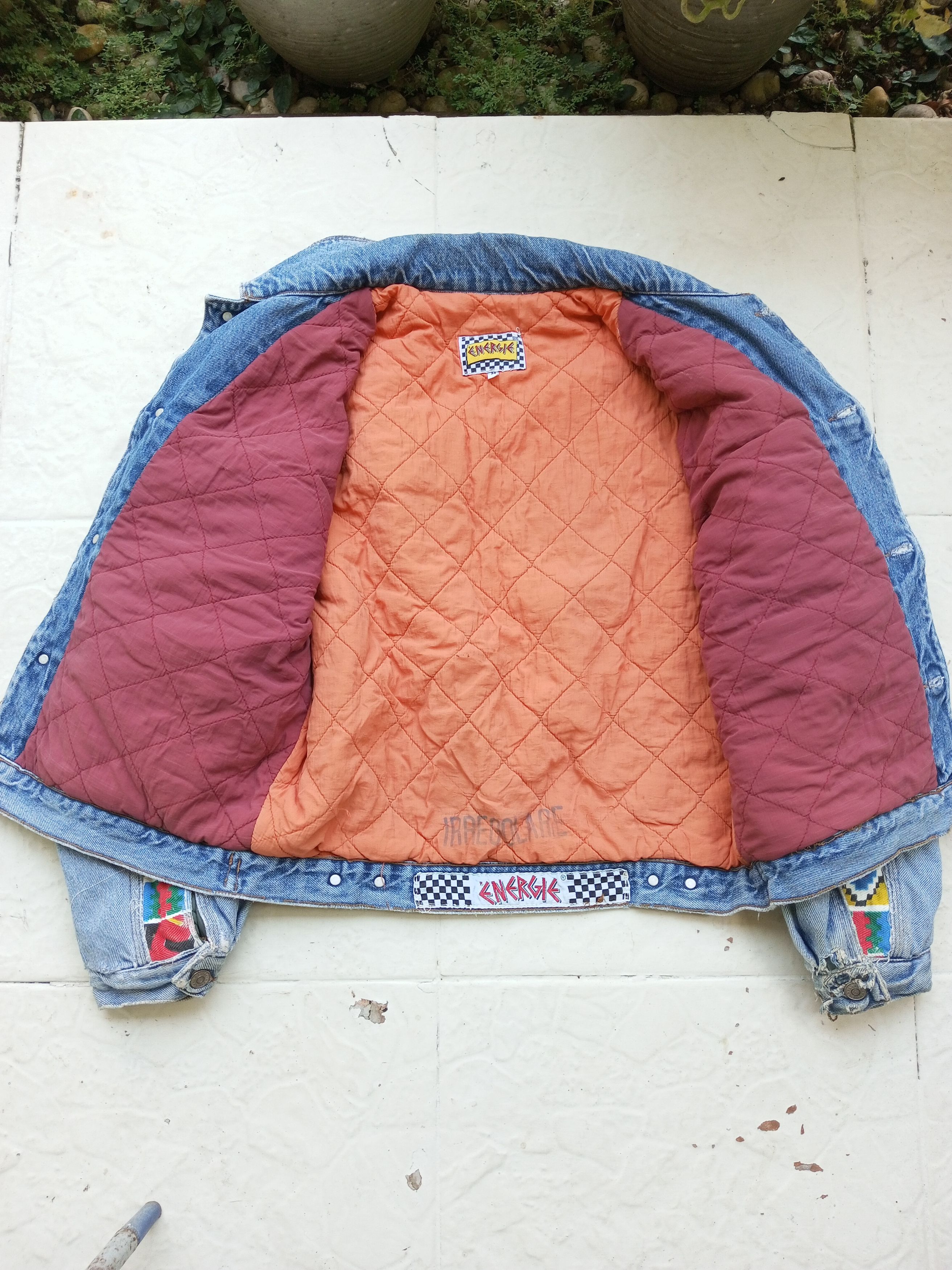Energie Vintage Energie denim jacket patchwork Aztec Patern Size US M / EU 48-50 / 2 - 10 Thumbnail