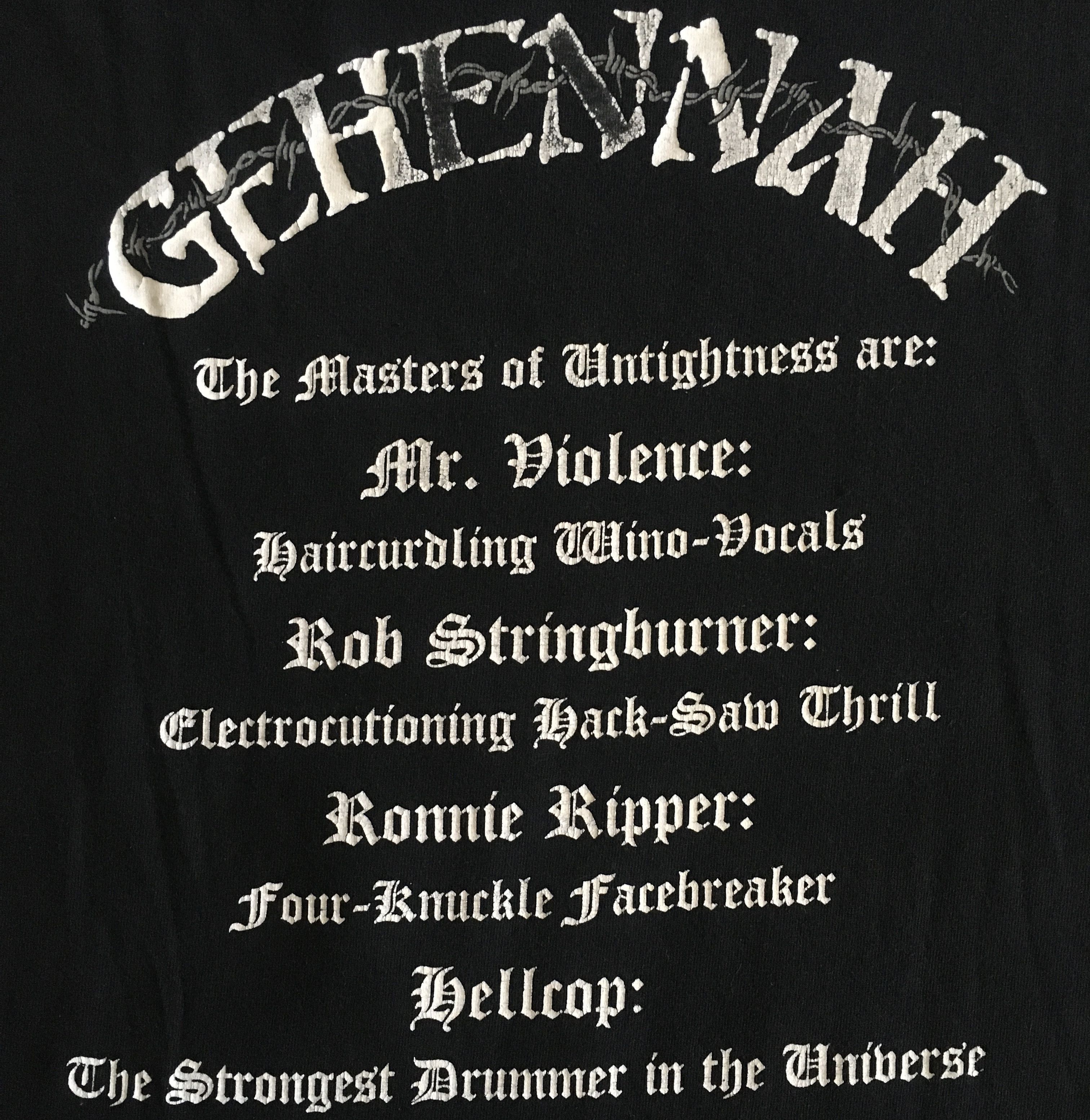 Band Tees Vintage Gehennah - King of The Sidewalk Band Tee Size US L / EU 52-54 / 3 - 6 Thumbnail