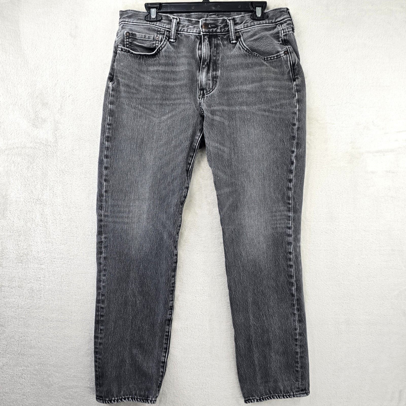 Levi's Levi's 541 Black Jeans Mens 33x29 Taper Fit Stretch Whiskers Size US 33 - 1 Thumbnail
