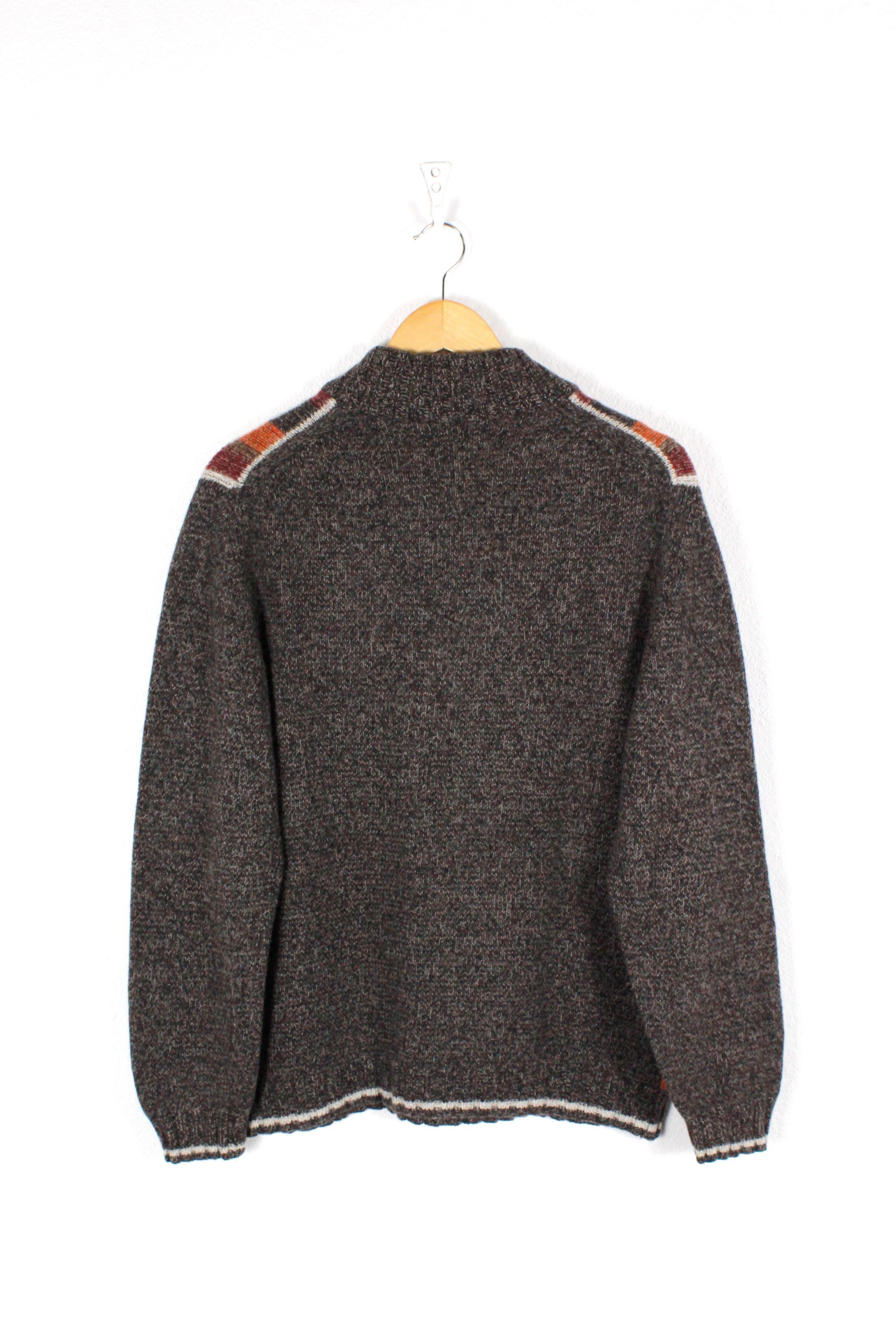 Dalmine Dalmine Italy Striped Cashmere Wool Zip Sweater Size US M / EU 48-50 / 2 - 4 Thumbnail