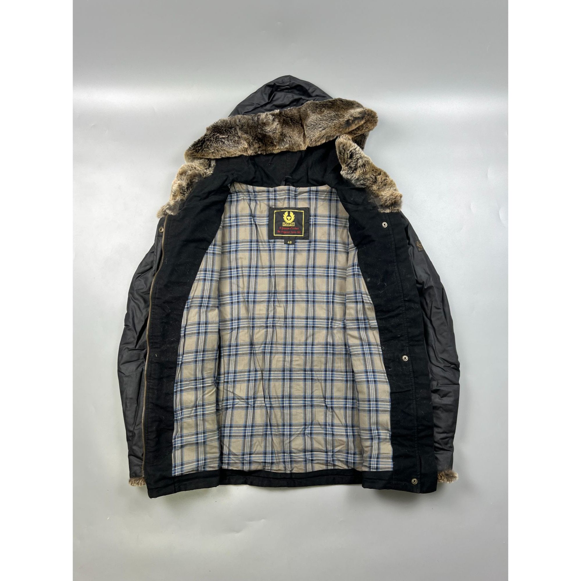 Belstaff Belstaff Waxed Jacket With Rabbit Fur Elements (Y0754) Size XL / US 12-14 / IT 48-50 - 7 Thumbnail