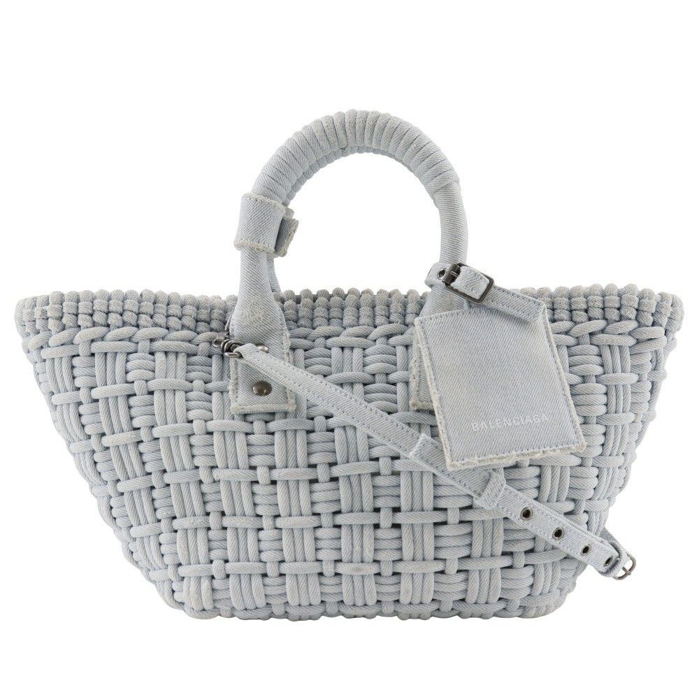 Balenciaga Balenciaga Bistro Panier Bag Woven Denim Size ONE SIZE - 1 Thumbnail