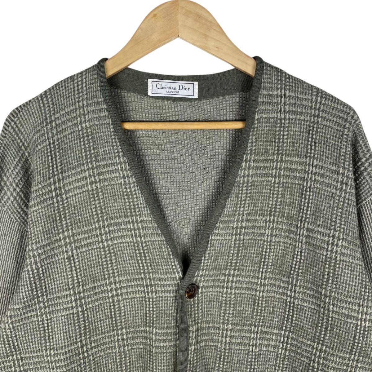 Christian Dior Monsieur 💥90s CHRISTIAN DIOR BUTTON KNIT CARDIGAN SWEATER Size US L / EU 52-54 / 3 - 3 Thumbnail
