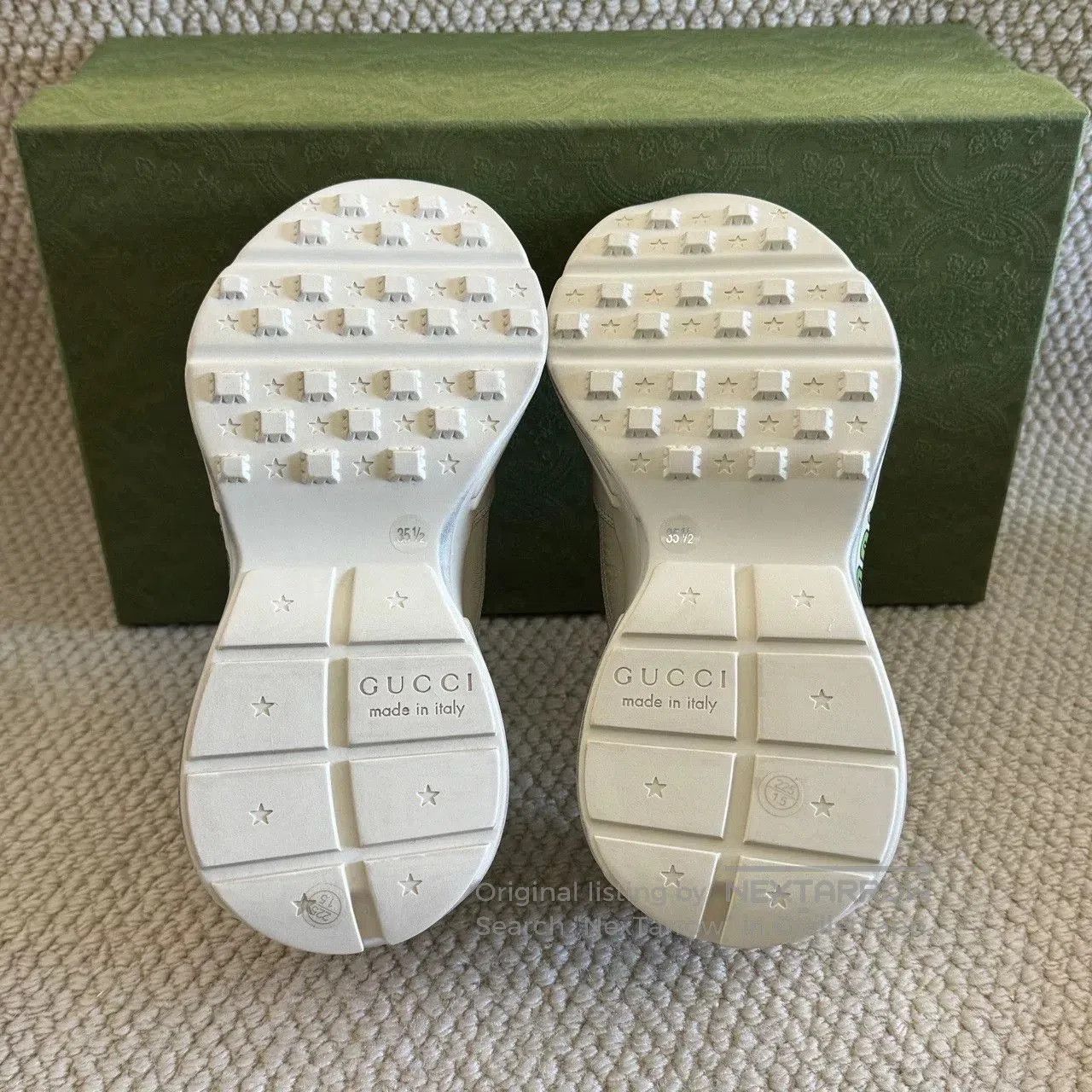 Gucci gucci rhyton sneakers with strawberry print. Size US 5.5 / IT 35.5 - 5 Thumbnail