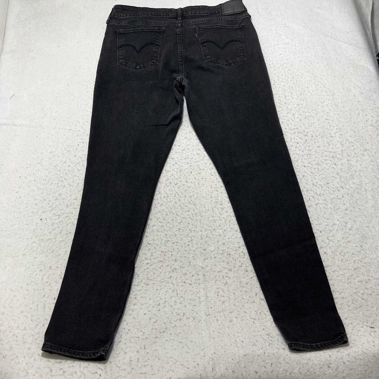 Levi's Levis 711 Skinny 32 Mid Rise Denim Stretch Jeans Black 32x30 Size US 32 / EU 48 - 5 Thumbnail